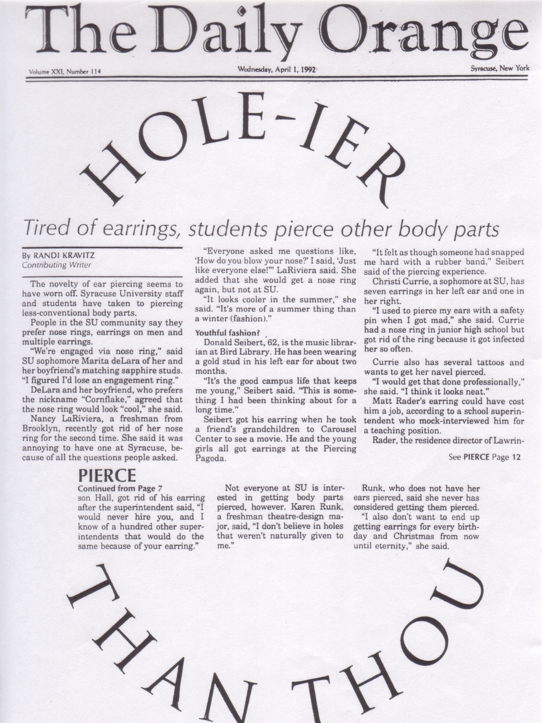 Hole-ier Than Thou article