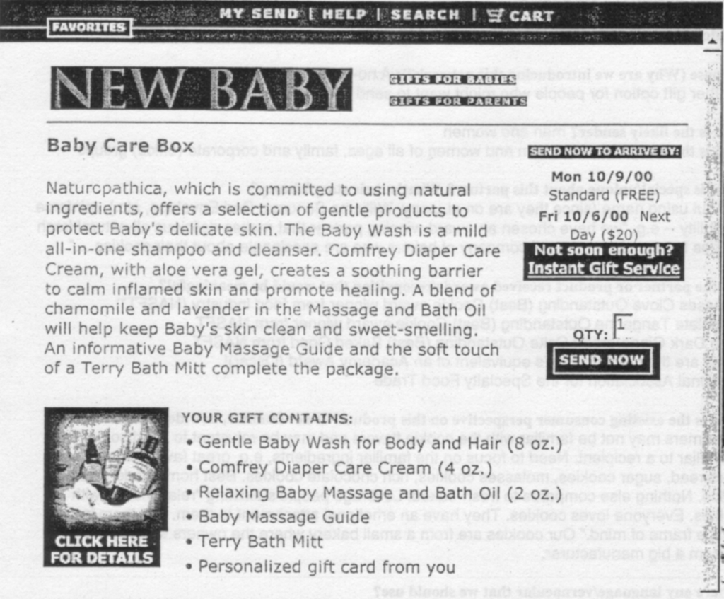 Baby Care web copy